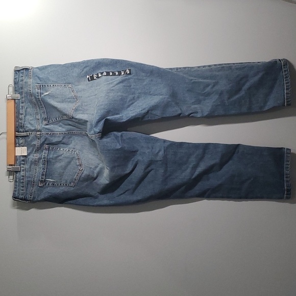 Torrid jeans women's size 16T 16 tall blue distressed holes rips ripped … - Picture 7 of 12